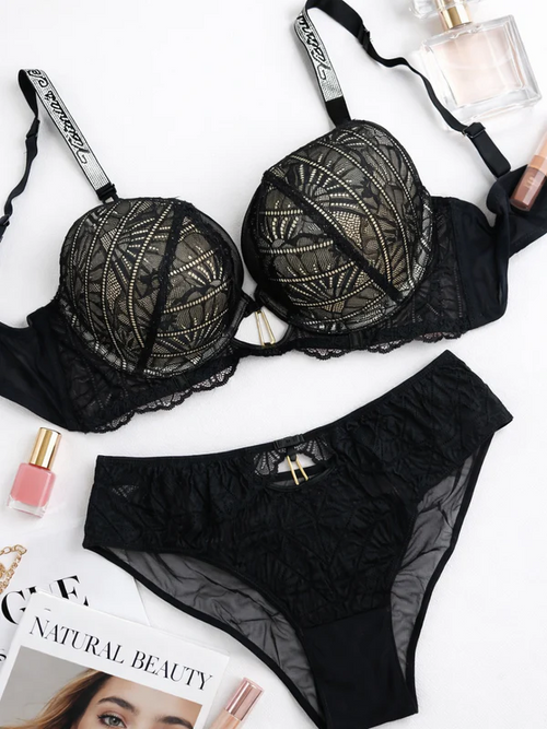 Intimate Elite Thin Padded Bra Underwear Set